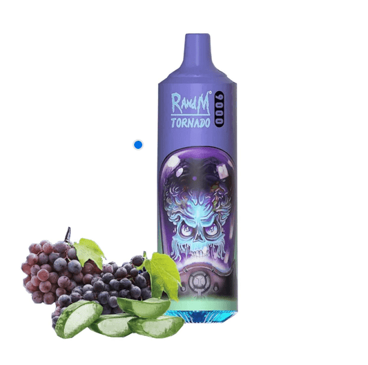 Tornado R&M Aloe Grape – 9000 Puffs Disposable Vape