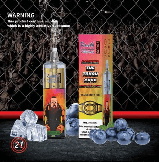 Tornado R&M Blueberry Ice 10000 Puffs – Disposable Vape
